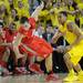 Michigan sophomore Trey Burke looks on as Ohio State junior Aaron Craft loses control of the ball during the second half at Crisler Center on Tuesday, Feb. 5. Melanie Maxwell I AnnArbor.com
